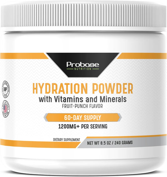 Probase Nutrition Hydration Powder - Fruit Punch Flavor 240 Grams