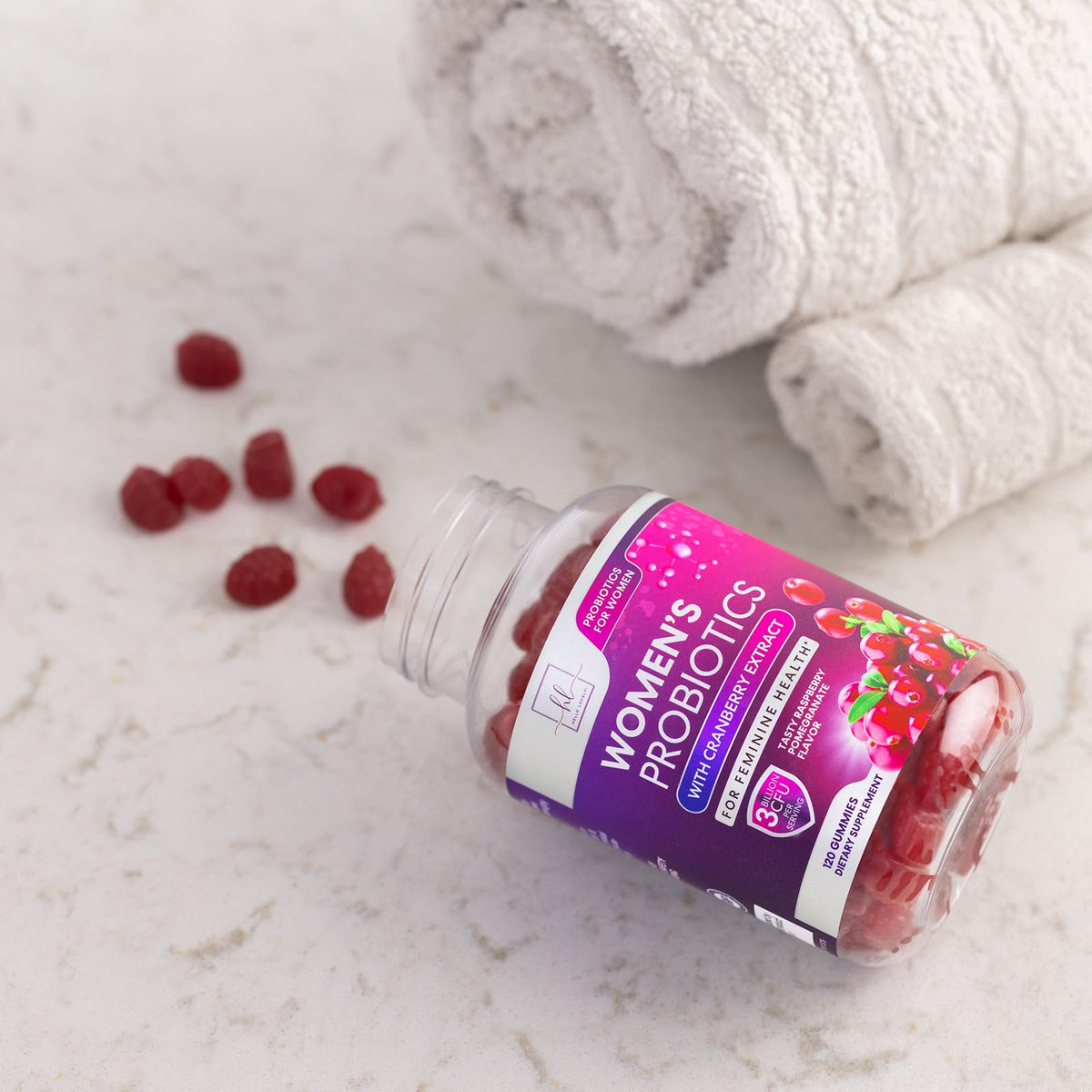 Probiotics for Women + Cranberry - 3 Billion CFU Guaranteed & 6 Vegan Strains for Women's