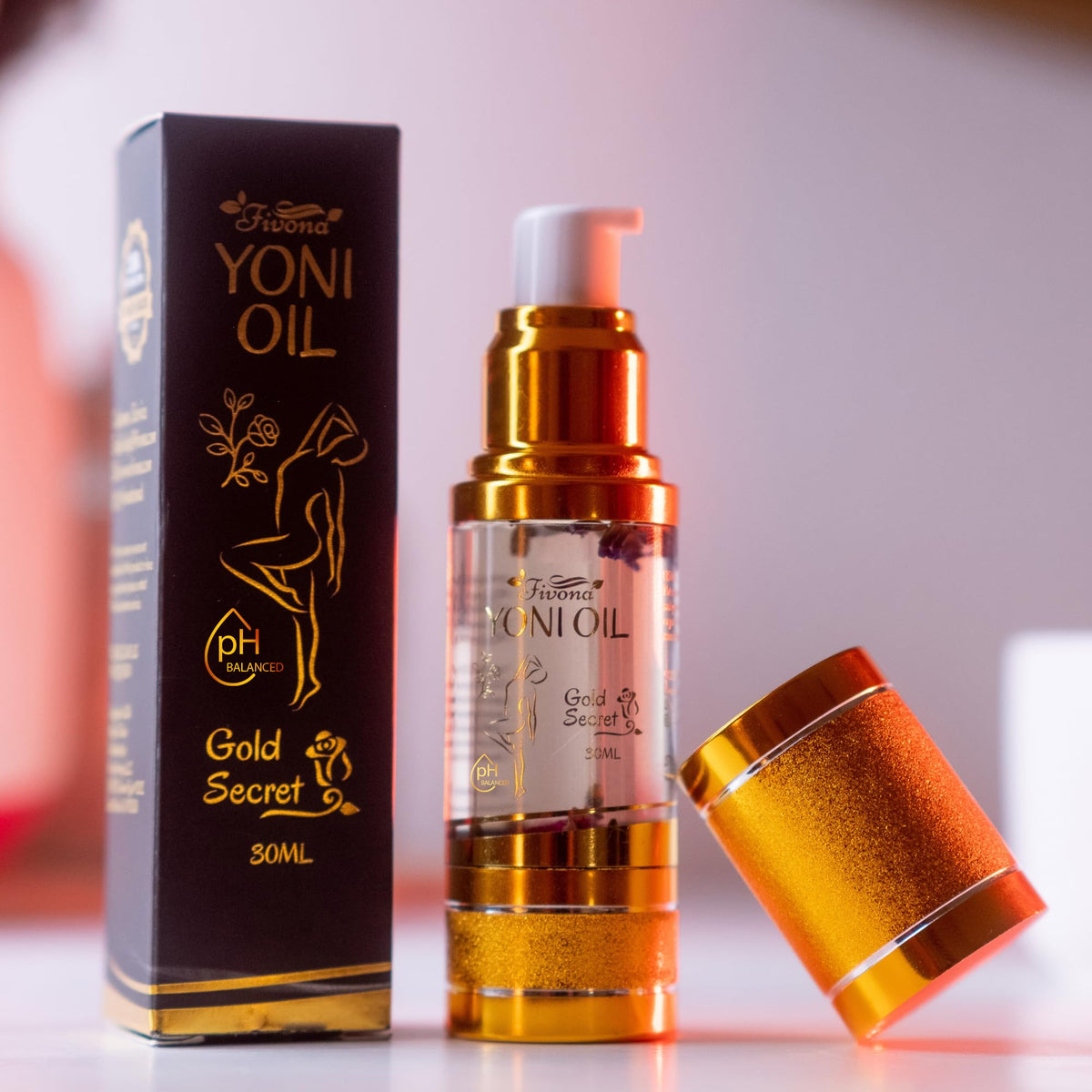Fivona 4-in-1 Feminine Care Kit, Yoni Oil, Yoni Soap, Yoni Steaming Pot and Red Premium V Steam Herbs