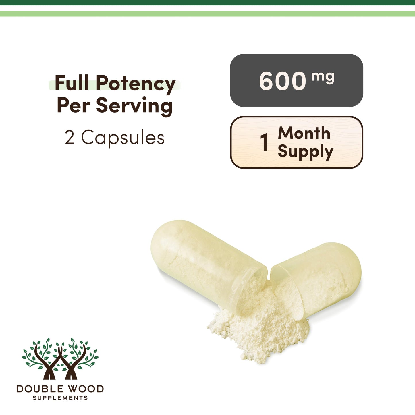 Alpha Lipoic Acid 600mg per Serving, 60 Capsules (Third Party Tested, Non-GMO, Gluten Free, Vegan Safe) Cellular Energy Support (ALA Supplement) by Double Wood