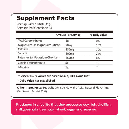 Create Creatine + Electrolytes – Energy & Strength – Variety Pack | NSF Certified for Sport – Daily Hydration Mix, 30 Sugar-Free Stick Packs with 1000mg Taurine, Supports Recovery & Endurance