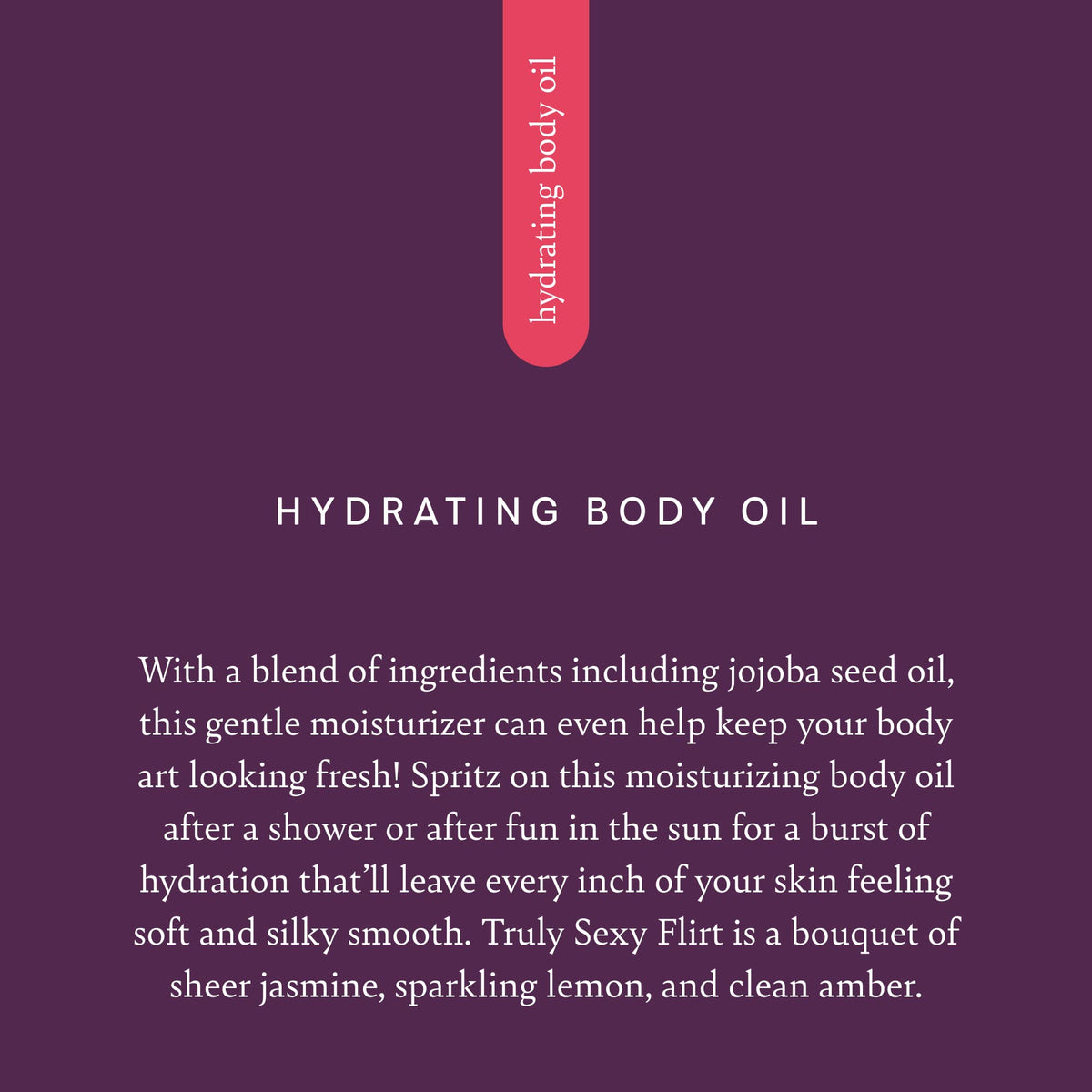 Pure Romance Hydrating Body Oil - Non-Greasy After Shower Moisturizer for Dry Skin