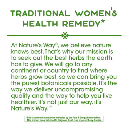 Nature's Way Raspberry Leaf - 640 mg per 2-capsule Serving - Traditional Support