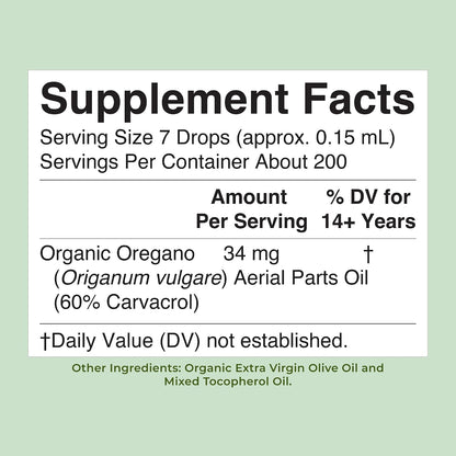 MaryRuth Organics Oregano Oil Drops | 6 Month Supply | USDA Organic Oil of Oregano Liquid | Herbal Blend for Immune Support | Digestive Health | Overall Health | Vegan | Sugar Free | Non-GMO | 1 Fl Oz