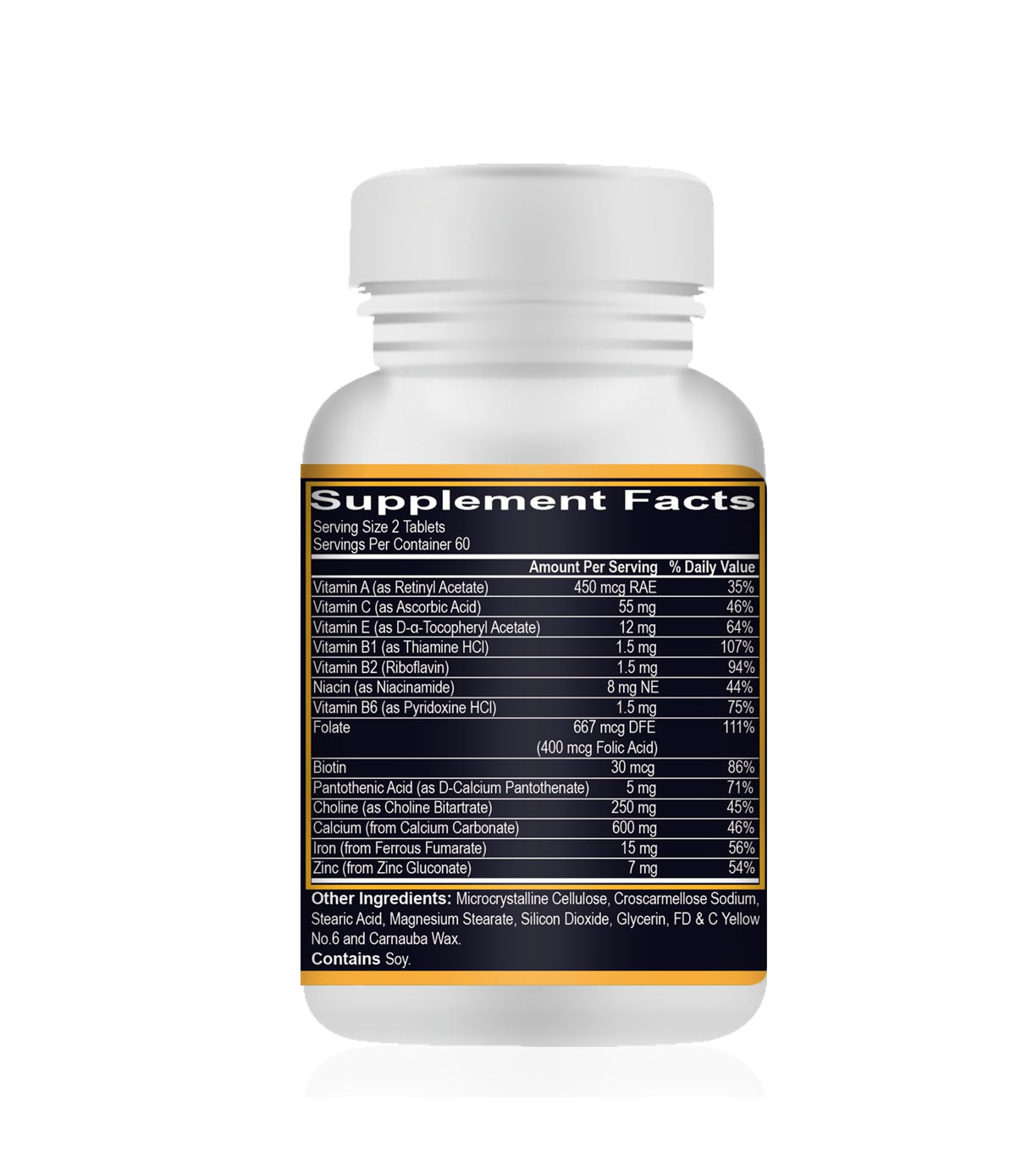 Your Nutritionist - Prenatal Multivitamin – 120 Tablets – 60 Days