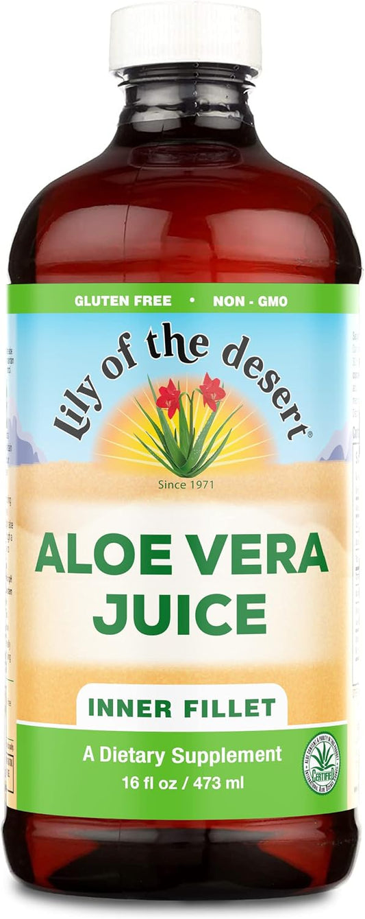 Lily of the Desert Organic Aloe Vera Juice – Inner Fillet, 16 fl oz