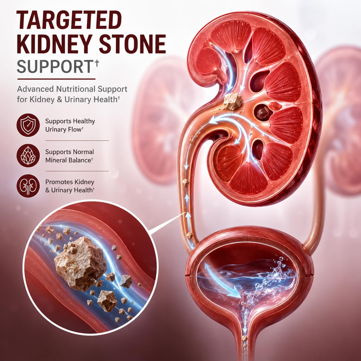 Approved Science Stonexyl - Herbal Support for Kidney Stones - 60 Capsules - Chanca Piedra - High Absorption -1 Month Supply - Vegan