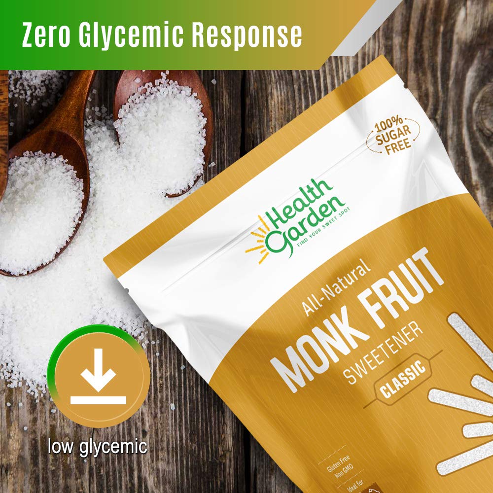 Health Garden Monk Fruit Sweetener, Golden Sugar Substitute - 2.5 lb