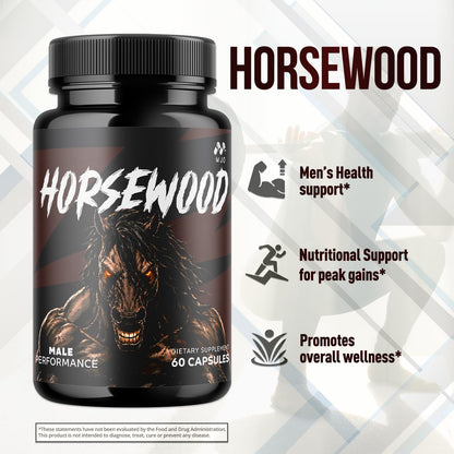 Horsewood Capsules, Official Horsewood Supplement Formula (60 Capsules)