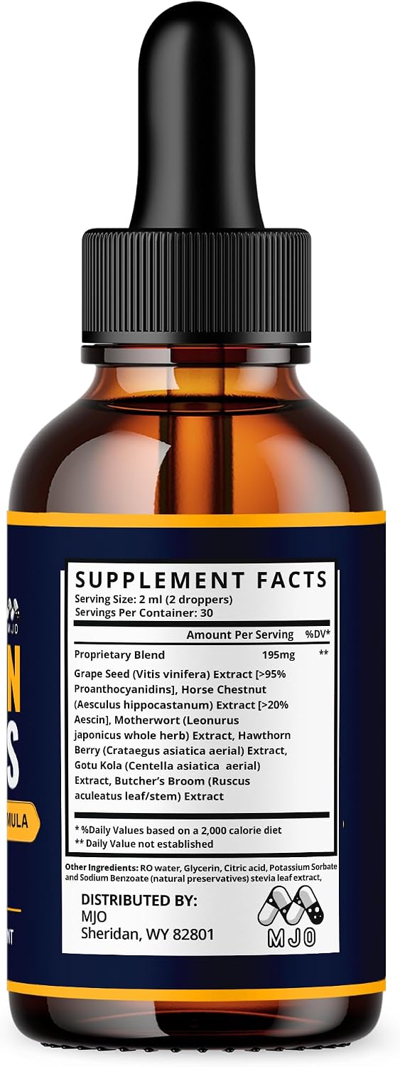 Golden Nerves Drops, Golden Nerves Elixir Nerve Support 2-Pack, 60 Servings