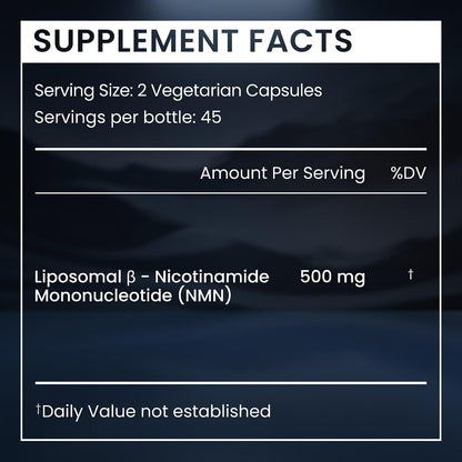 Renue By Science NMN Supplement | 90 Liposomal NMN Capsules - 500mg NMN Nicotinamide Mononucleotide per Serving | Bioavailable Formula for Increased Absorption | Manufactured in the USA