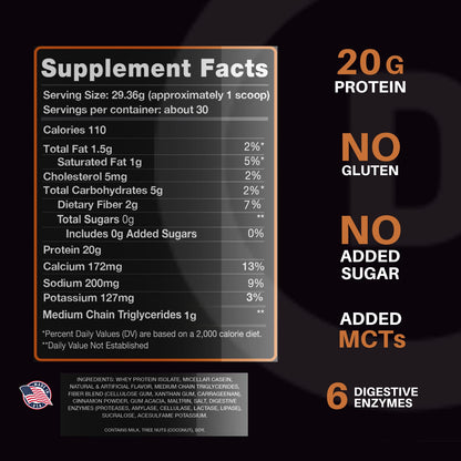 Devotion Nutrition Protein Powder Blend | Gluten Free, Keto Friendly, No Added Sugars