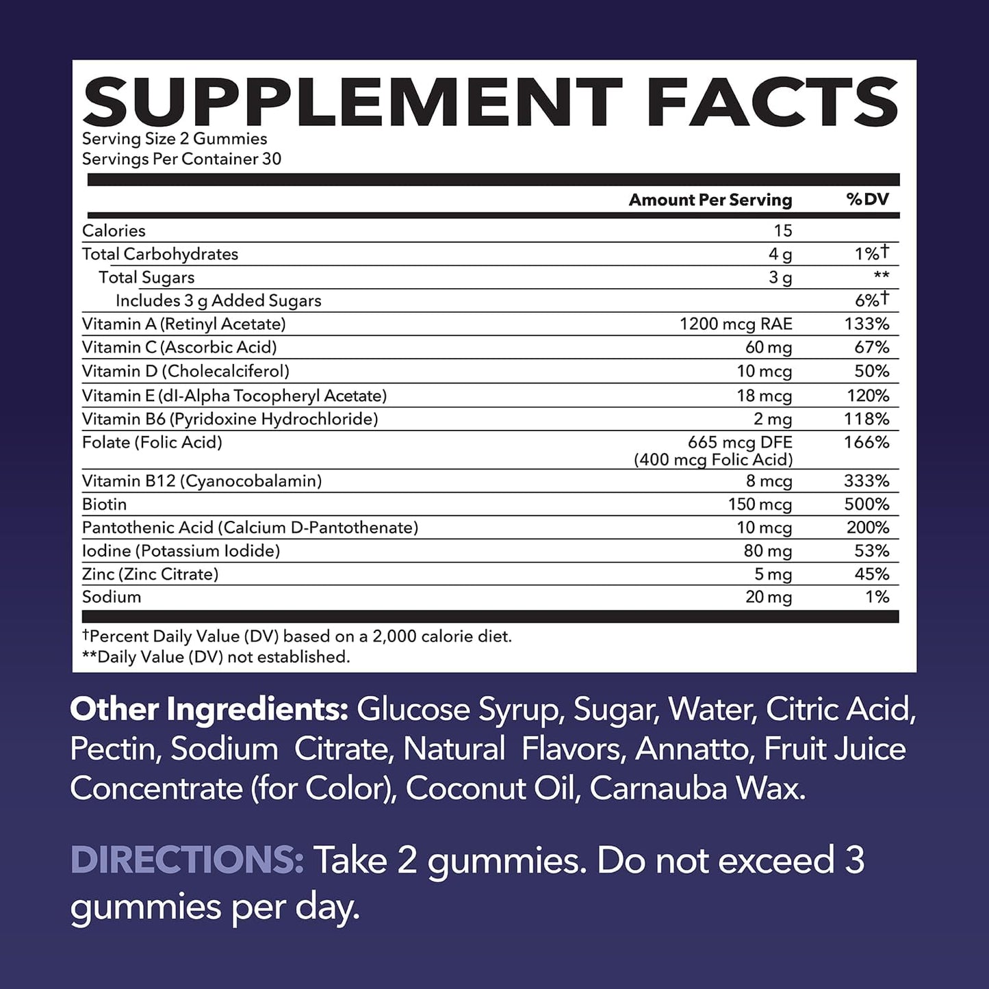 Multivitamin Gummies for Adults, Mixed Berry, 60 Count, 30 Day Supply | Multivitamin Gummies for Men and Women with Vitamins and Minerals Zinc, Vitamin C, Vitamin D, Daily Defense, 30 Servings
