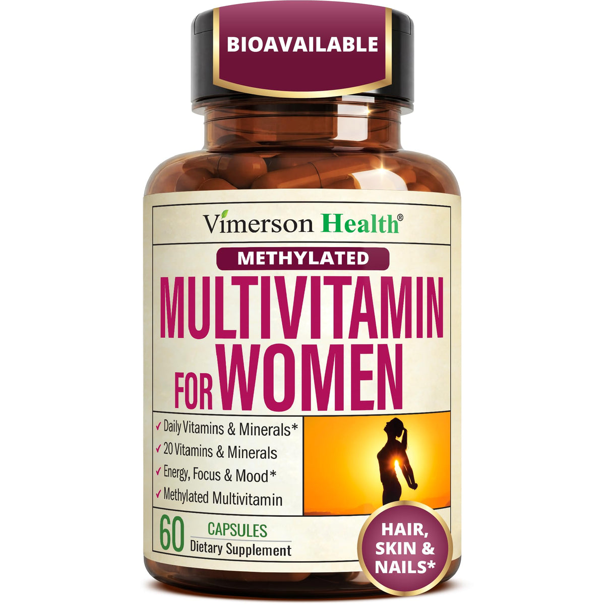 Multivitamin for Men – Methylated Multivitamin – Daily Wellness – 60 Caps