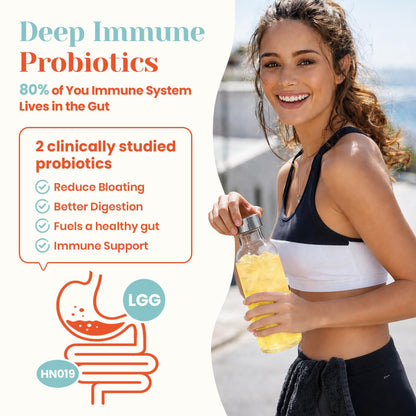 Venture Pal Sugar Free Hydration Packets+Immune-Liquid Daily IV Drink Mix | Electrolyte Powder with 7 Electrolytes & 6 Vitamins, Probiotics + Elderberry | Non-GMO, Keto Friendly, Vegan | 16 Sticks
