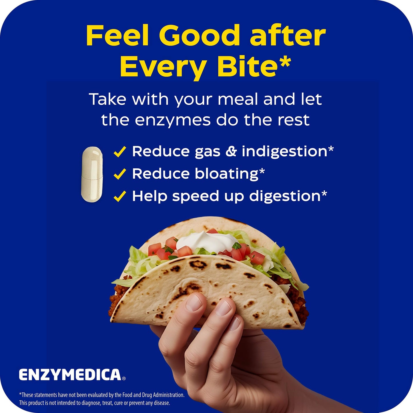 Enzymedica Digest Complete - Helps Gas & Bloating - 90 Caps