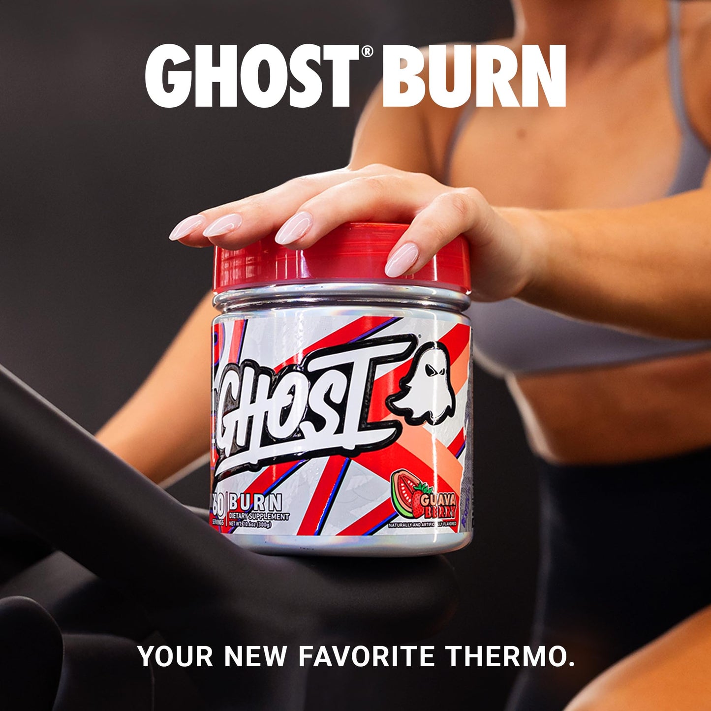 GHOST Burn Weight Management Powder, Kiwi Strawberry (60 Servings) - Metabolism & Energy Support Supplement for Men & Women - Natural Caffeine, L-Carnitine & L-Tyrosine - Soy & Sugar-Free, Vegan