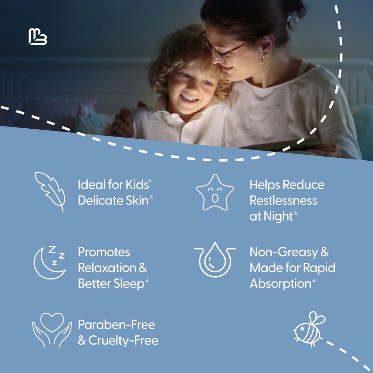 Calming Magnesium Lotion for Kids - High Absorption Formula (8 Fl Oz)
