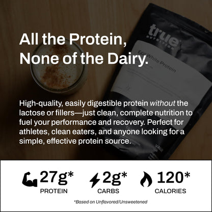True Nutrition Egg White Protein Powder, French Vanilla, 1lb