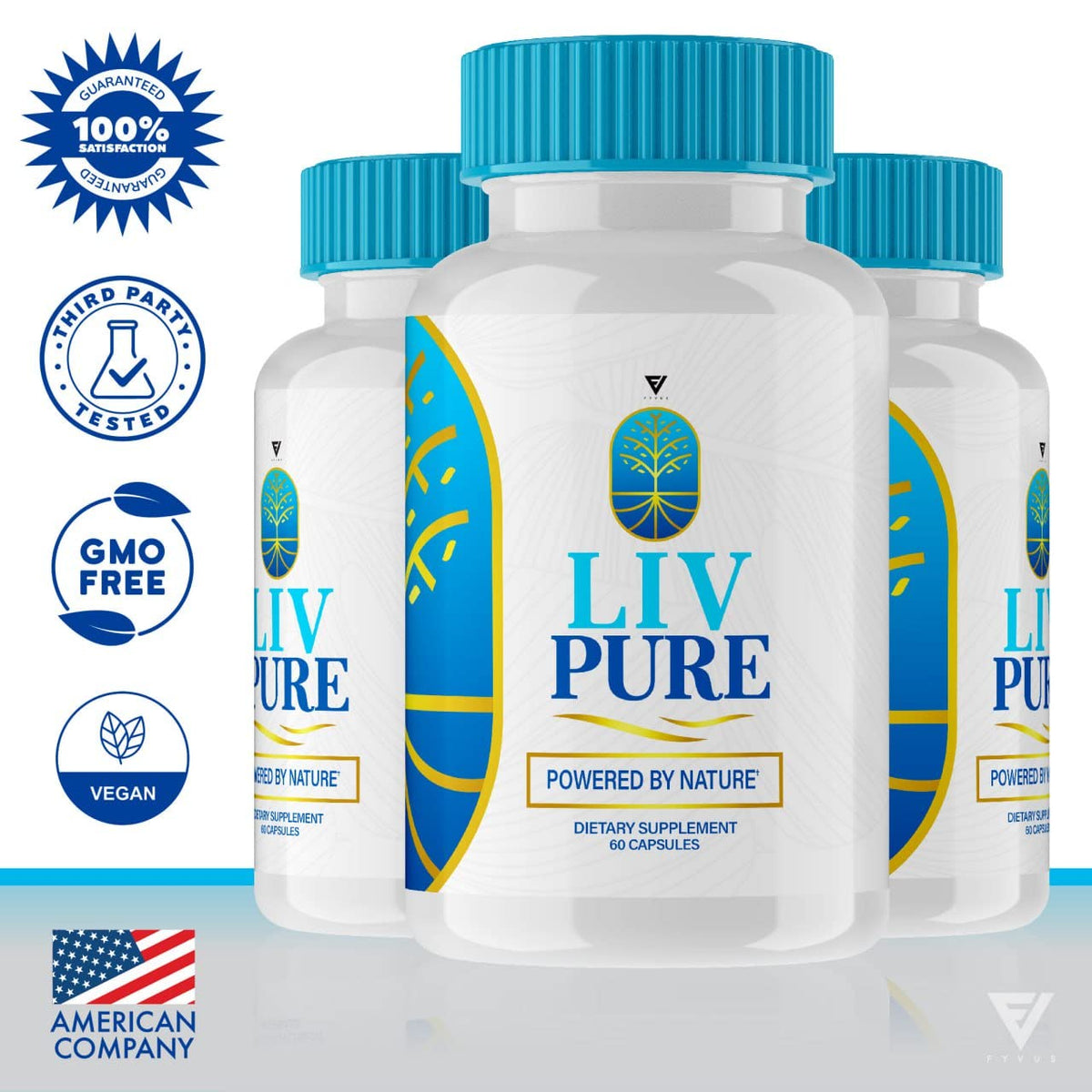 (3 Pack) Liv Pure Pills, Livpure Liver Detox Cleanse Management Capsules Advanced