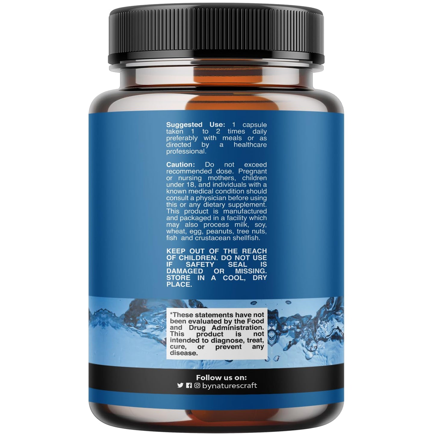 Water Away Herbal Diuretic Pills High Strength - Fluid Retention Supplement with Dandelion Leaf Extract & Green Tea for Bloating Relief for Women & Men - Capsules for Leg & Feet Swelling - 90 Count
