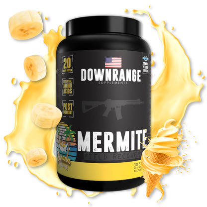 DownRange Supplements Mermite Whey Protein Powder, Post Workout Muscle Recovery 