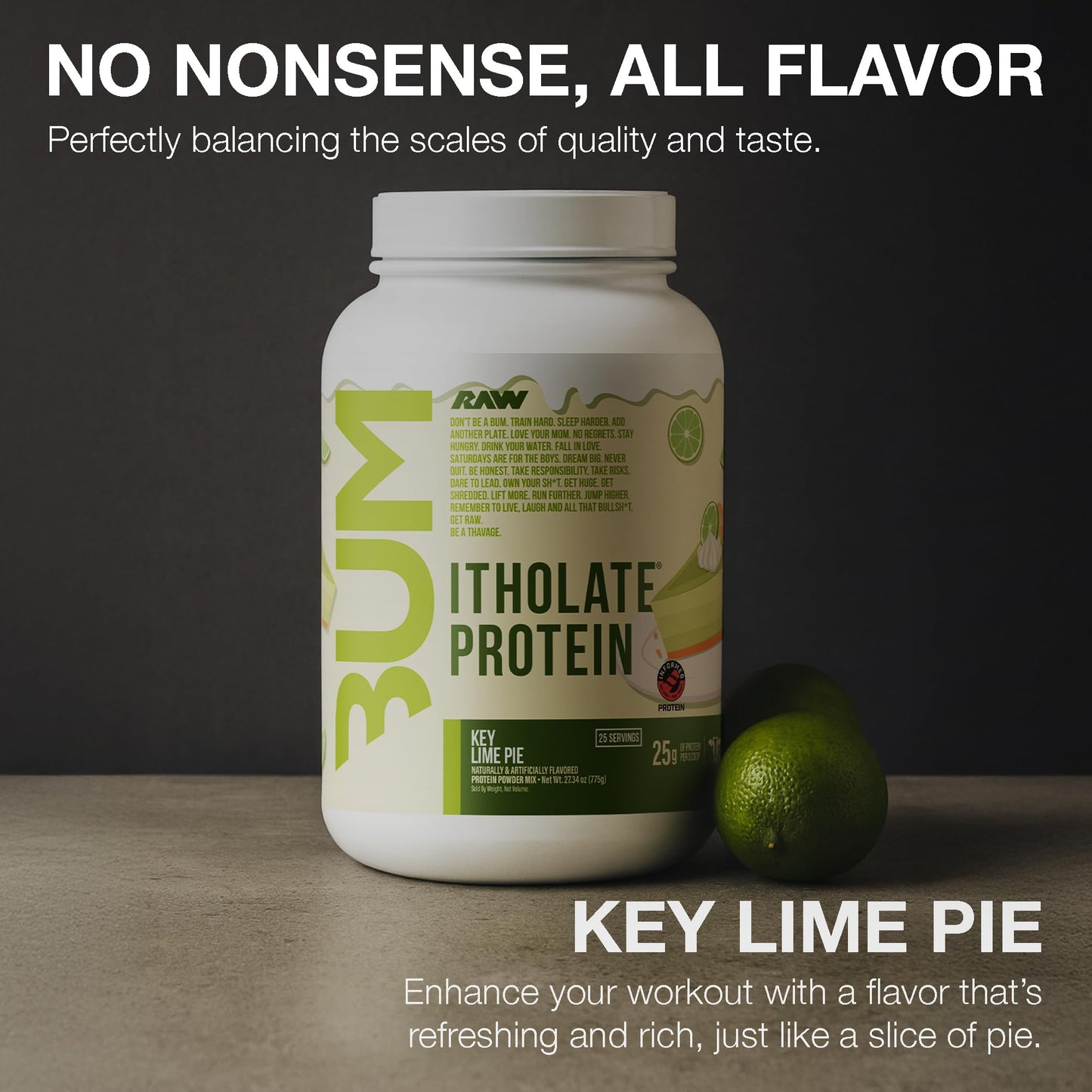 RAW Whey Isolate Protein Powder, Vanilla Oatmeal Cookie (CBUM Itholate Protein) - 100% Grass-Fed Sports Nutrition for Muscle Growth & Recovery - Low-Fat, Low Carb, Naturally Flavored - 25 Servings