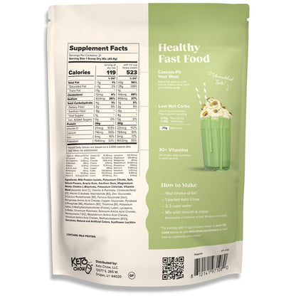 Keto Chow Chocolate Meal Replacement Shake Powder, 21 Meals