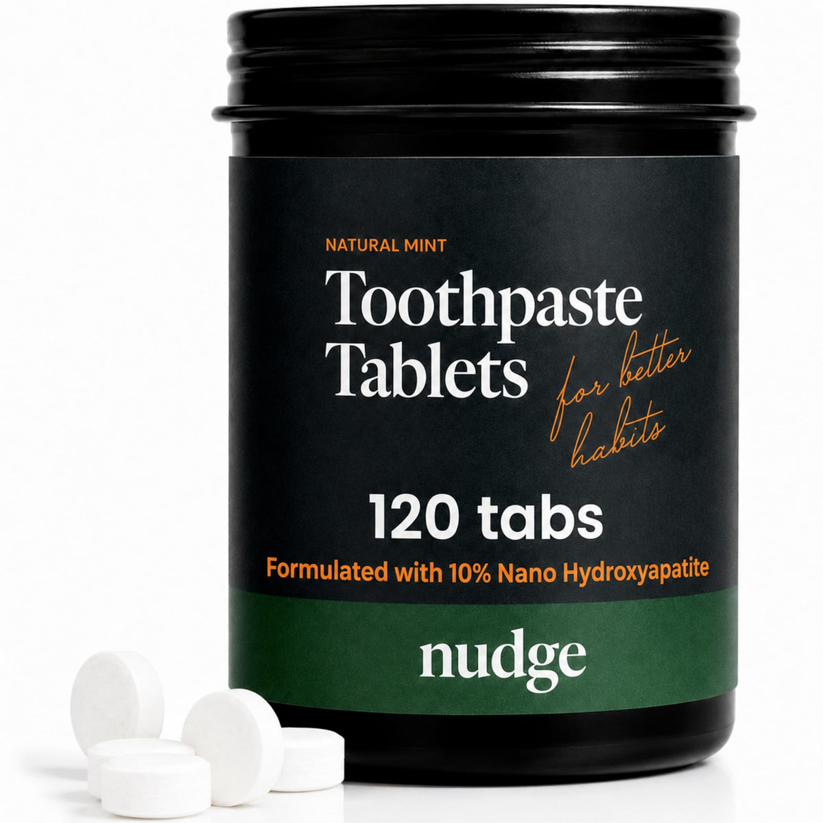 Nudge 10% Nano Hydroxyapatite Toothpaste, Natural Mint, 4.5 oz, Pack of 2