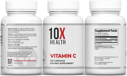 10X Health Methylated Multivitamin - 4-in-1 Kit | 10X Optimize, 10X Zinc, 10X Vitamin C & Methylene Blue Drops, Immunity & Energy Bundle