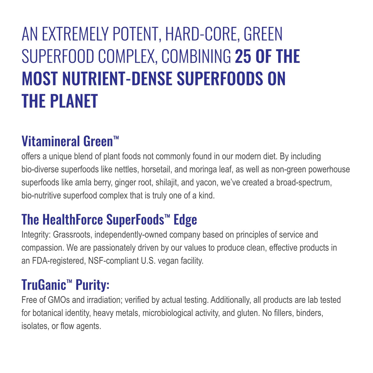 HEALTHFORCE SUPERFOODS Vitamineral Green - Mineral Supplement for Immune