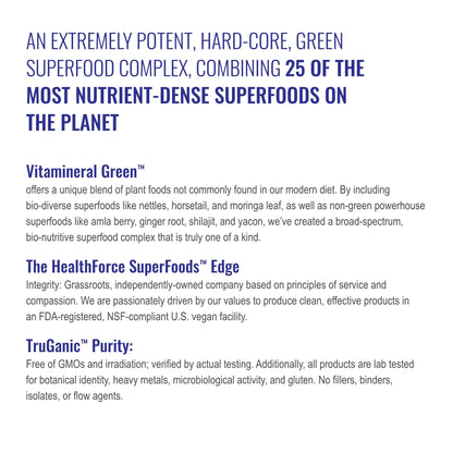 HEALTHFORCE SUPERFOODS Vitamineral Green - Mineral Supplement for Immune