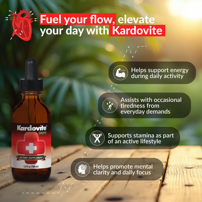 Herbal Circulation Support Drops 100ml | Supports Circulatory Wellness with Hawthorn, Garlic, Ginkgo, Cayenne, Milk Thistle, Bilberry & Valerian | Supports Vitality & Daily Wellness