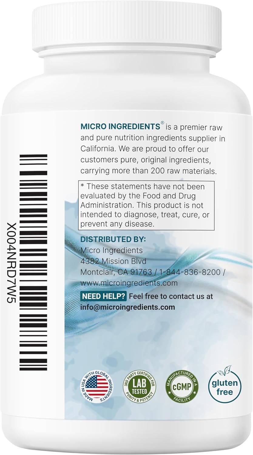 Pure Magnesium Citrate Supplements 500mg, 300 Capsules | Fat-Soluble Vitamin C Added | 100% Chelated | Only Active Ingredients