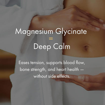 NAOMI Mighty Mg - Magnesium Glycinate & Malate Blend 360mg - Supports Restful Sleep, Muscle Relaxation, Energy & Mood - Gentle on Stomach, No Laxative Effect, Non-GMO, Vegan, 30-Day Supply