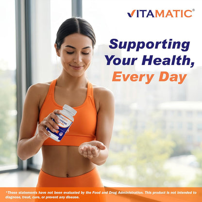 Vitamatic Caffeine Pills 200mg per Serving, 250 Vegetarian Tablets | Support Energy Support & Endurance Performance*, Non GMO, Gluten Free, Made in USA