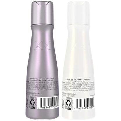 Nexxus Travel Shampoo and Conditioner, Therappe & Humectress, 3 Oz Ea | Ultimate Moisture Protein Treatment for Dry, Damaged Hair with Elastin Protein & Green Caviar | Hair Products for Women & Men