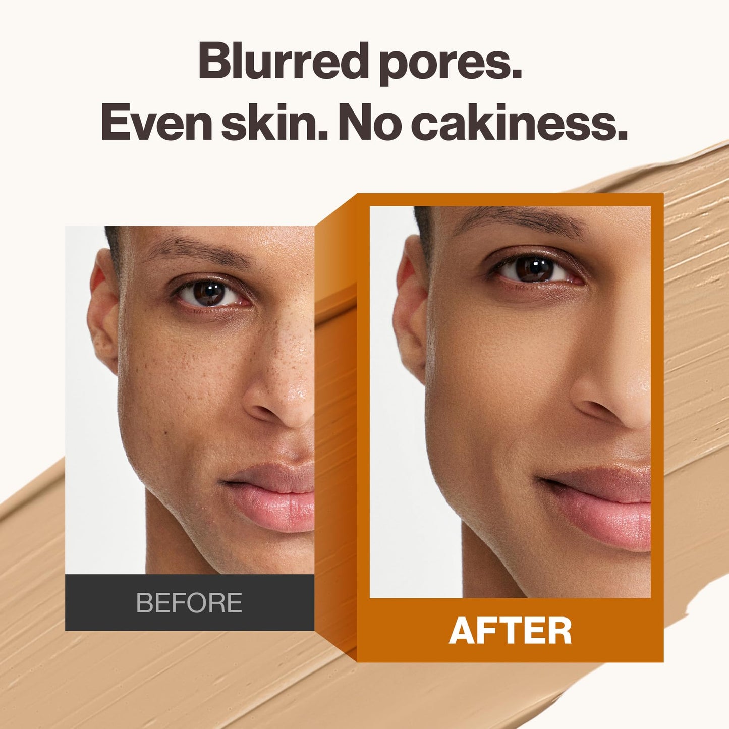 OBgE Natural Foundation Stick High Coverage with Brush #2 Beige, 0.49oz | Seamless Matte Finish, Immediate Pore Blurring, All-Day Shine Control, All-In-One Korean Makeup, Built In Detachable Brush