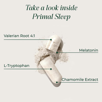 Primal Harvest Sleep - Daily Supplement, Gluten & Dairy Free, for Men & Women