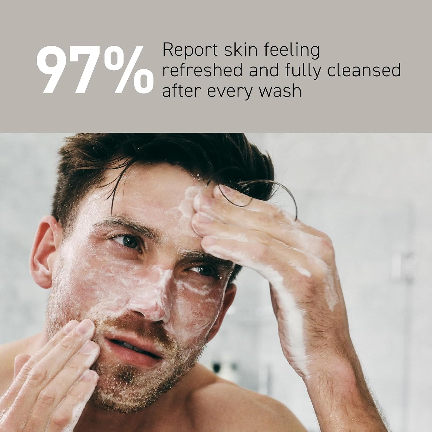 Brickell Men's Purifying Charcoal Face Wash for Men, Daily Facial Cleanser, With Charcoal, Vitamin E, and Hyaluronic Acid, 8 Ounce, Scented