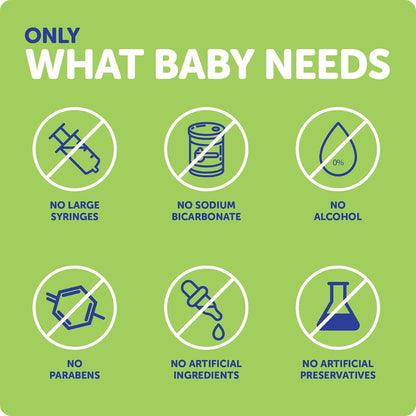 Ddrops Baby Tummy Relief Liquid Drops, Organic Gripe Water for Newborns, Relief from Gas, Colic, Fussiness and Hiccups, Just One Drop, Herbal Ingredients, 120 Drops