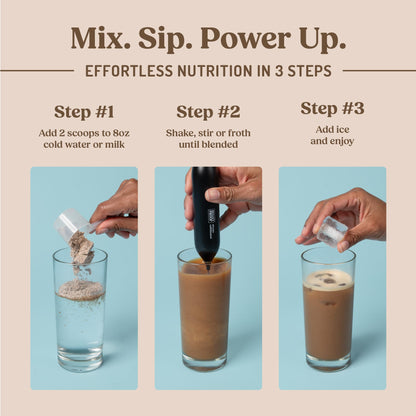 Bulletproof Iced Protein Coffee, Mocha, 12g Whey Protein + MCT Oil, 170mg Caffeine, Instant Coffee from Real Beans & Cocoa, Tested for Toxins, No Artificial Flavors & Sweeteners, 14 Servings