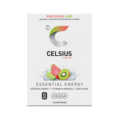 CELSIUS On-The-Go Powder Stick Packs, Zero Sugar (14 Sticks per Pack)
