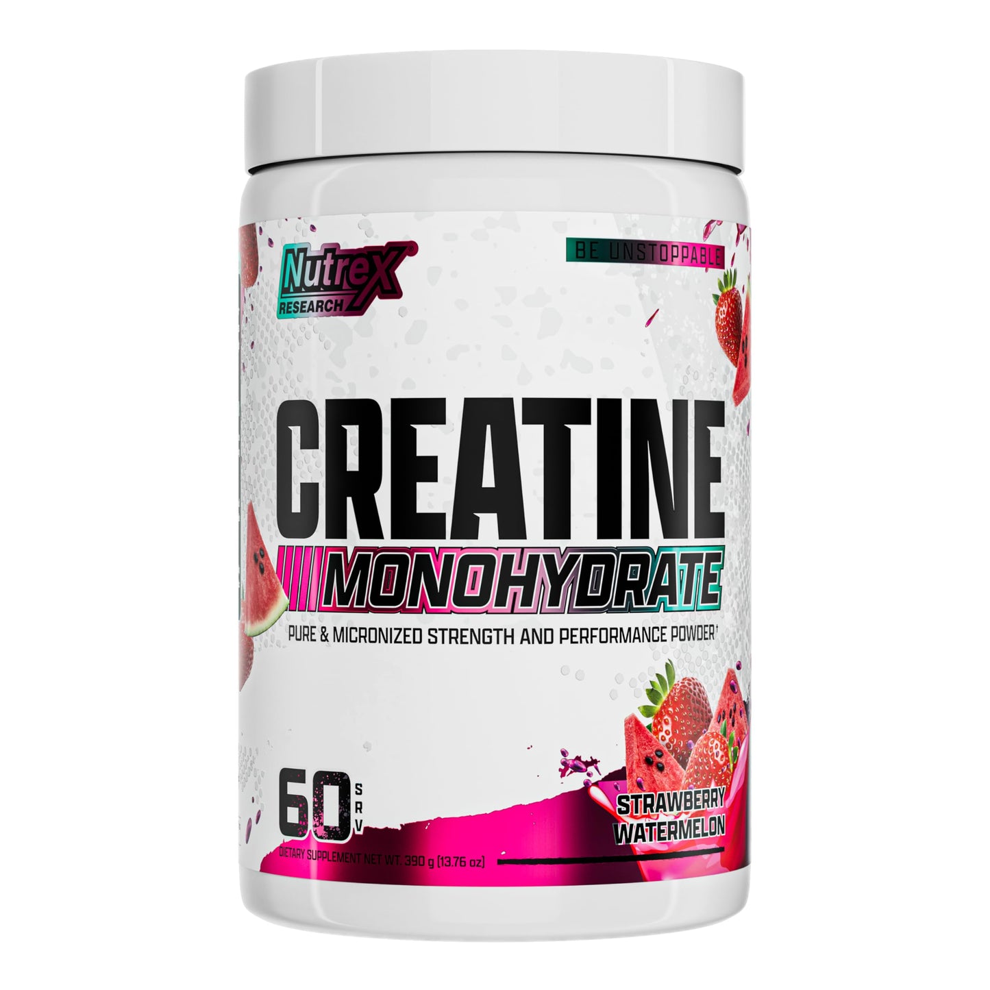 Nutrex Research Flavored Creatine Powder, Fruit Punch | 5g Creatine, Mixes Easily | Supports Energy, Muscle Growth, Energy and Performance | 60 Servings (60 Servings, Fruit Punch)