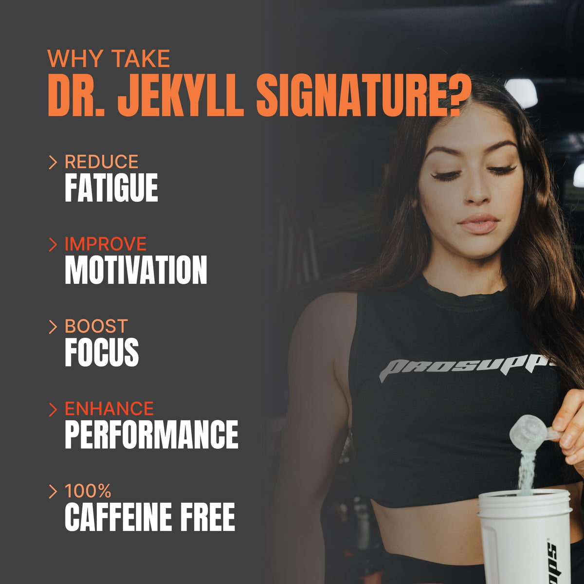 PROSUPPS Dr. Jekyll Signature Pre-Workout Powder, Stimulant & Caffeine Free, Intense