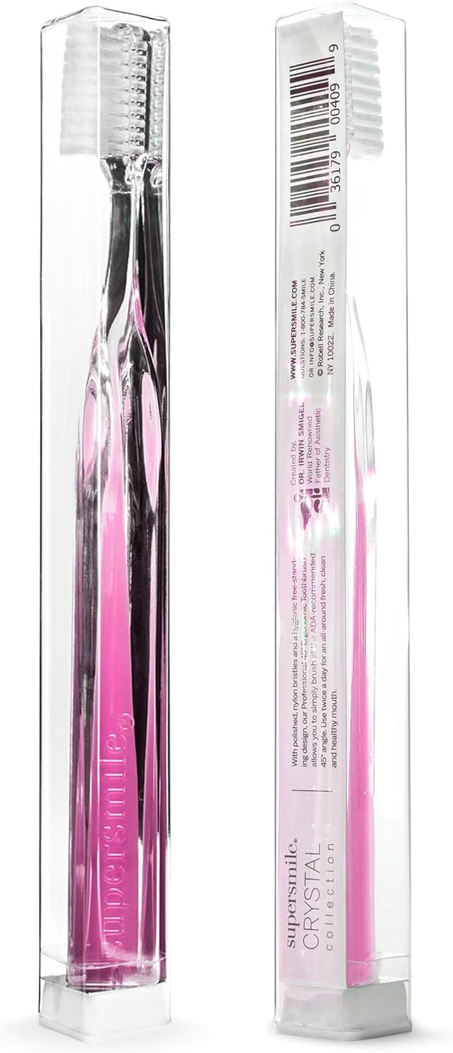 Supersmile Crystal Collection Toothbrush, Pink Diamond, Soft Bristles