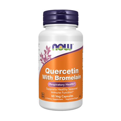 NOW Foods Supplements, Quercetin with Bromelain, Balanced Immune System*, 240 Veg Capsules