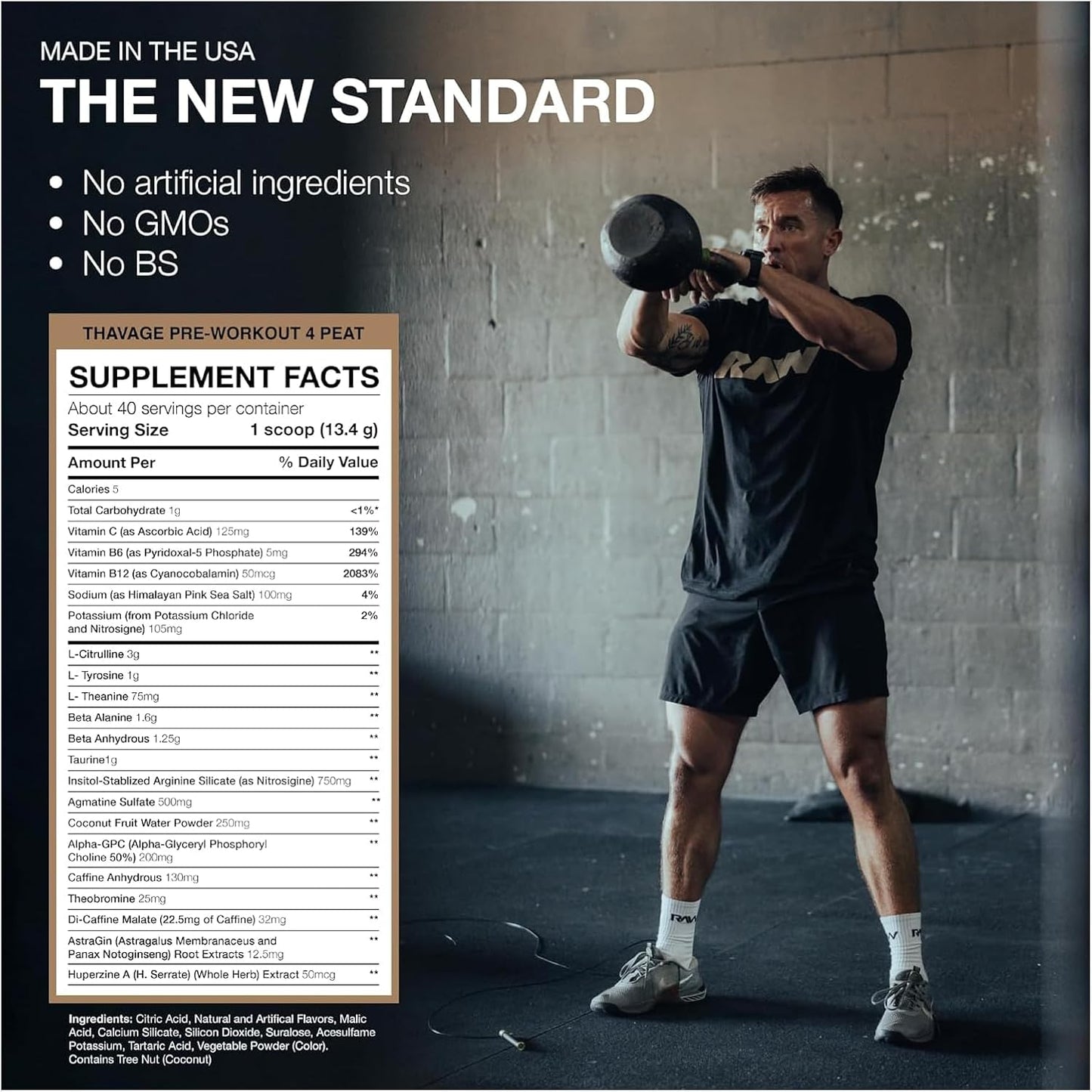 RAW Thuper Thavage Pre Workout Powder - 6 Peat
