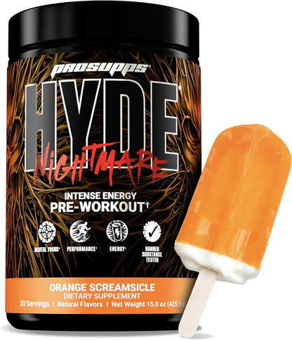 ProSupps Hyde Nightmare Intense Energy Pre-Workout, Orange Creamsicle, and Creatine 300 Bundle