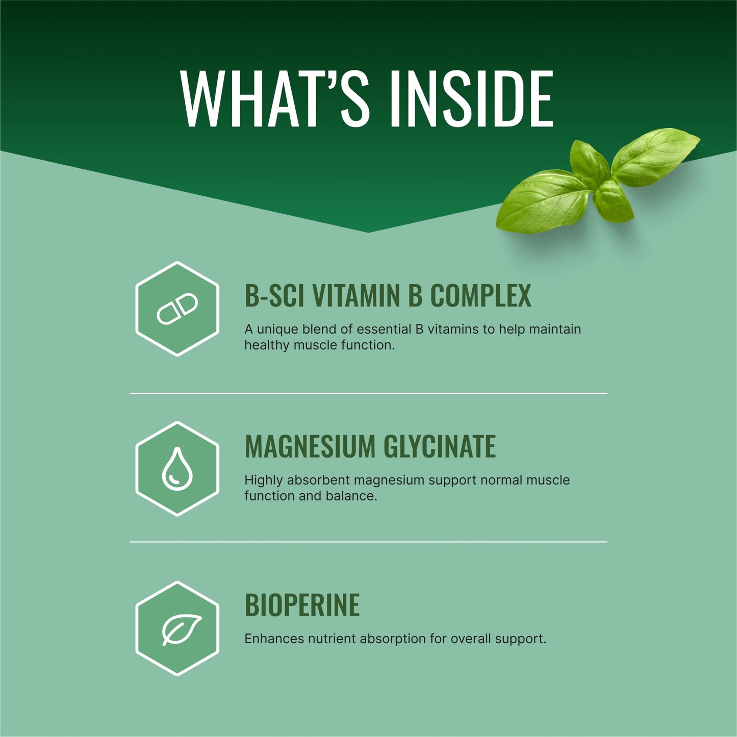 Approved Science Cramprin - High Absorption Magnesium, Vitamin B Complex, BioPerine - Muscle Cramps - 1 Month Supply - 60 Capsules - Vegan